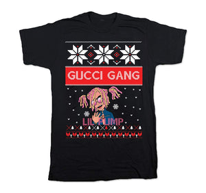 Adult Short Sleeve T-shirt-gucci Gang Holiday Design
