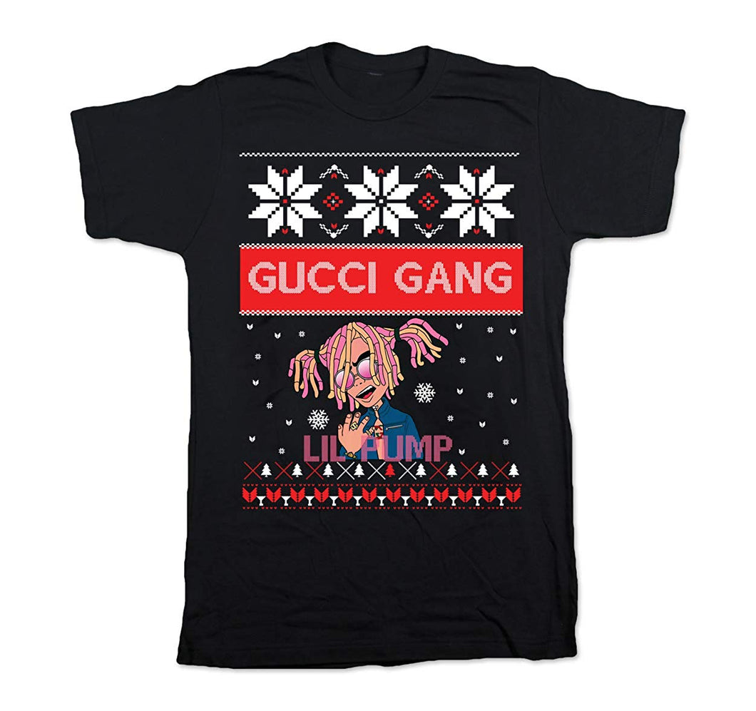 Adult Short Sleeve T-shirt-gucci Gang Holiday Design