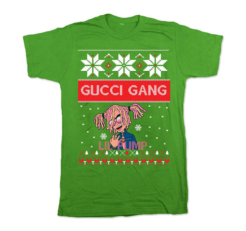 Adult Short Sleeve T-shirt-gucci Gang Holiday Design