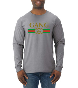 Wild Bobby Gang Logo Parody | Mens Fashion Long Sleeve T-shirt