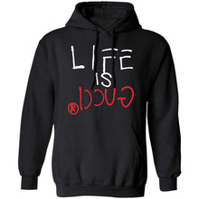 Load image into Gallery viewer, Adult Short Sleeve T-shirt Printed With-life Is Gucci Design