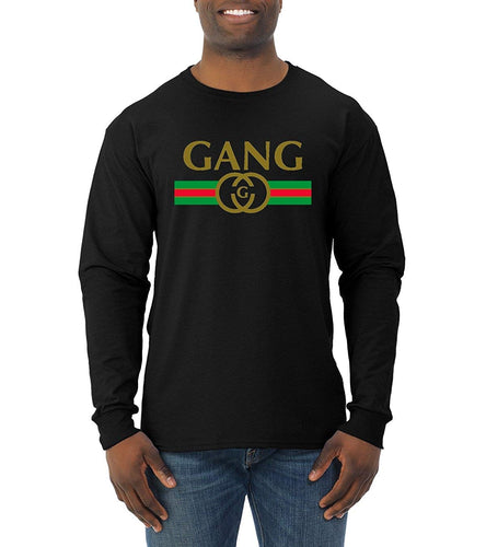 Wild Bobby Gang Logo Parody | Mens Fashion Long Sleeve T-shirt