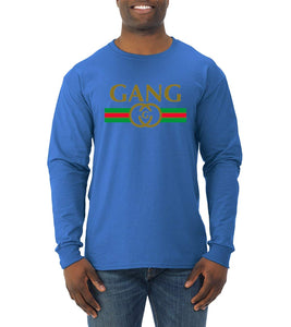 Wild Bobby Gang Logo Parody | Mens Fashion Long Sleeve T-shirt
